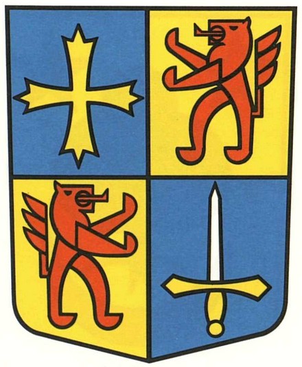 Ecartelé: au I d